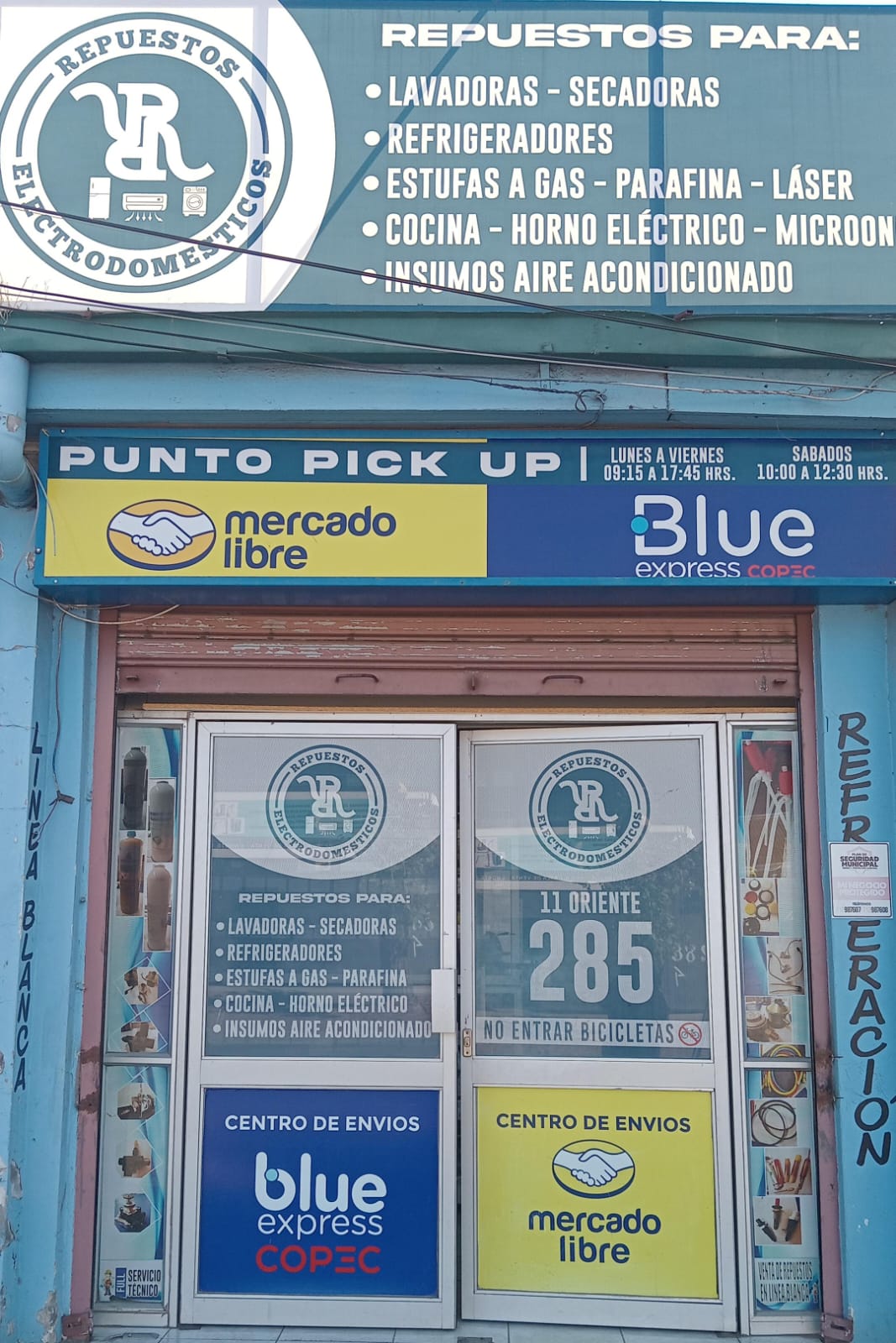 Fachada Repuestos Electrodomésticos Talca