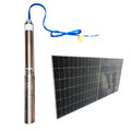 Bomba agua pozo solar 3" 48V/750W 3.8m³/H 95m aquastrong (con acc LR5-72HPH-550M)