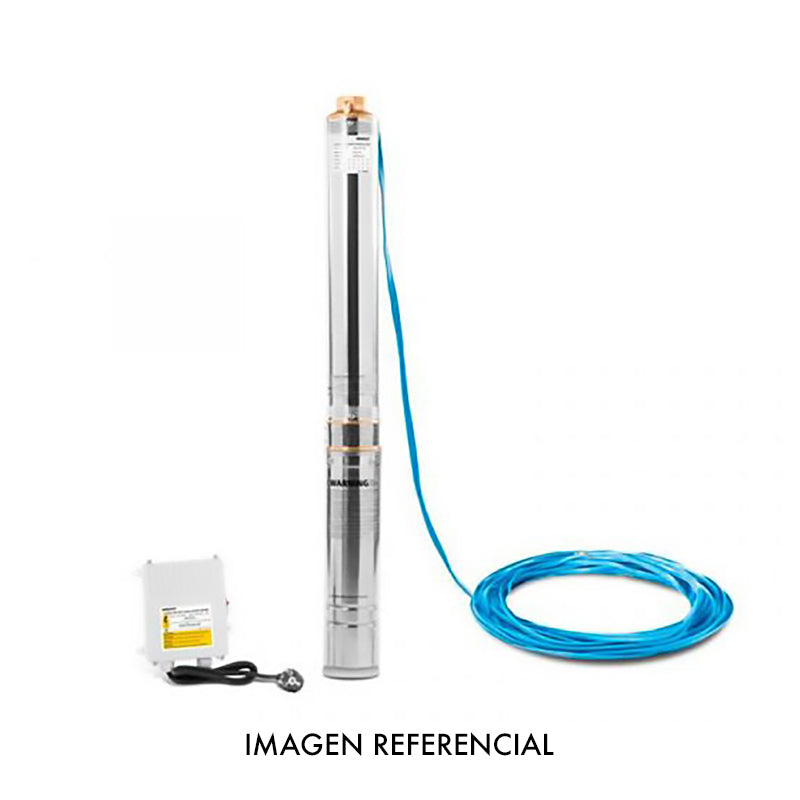 Electrobomba pozo profundo 4" 1 hp desc 1 1/4" cable 20 mt aquastrong