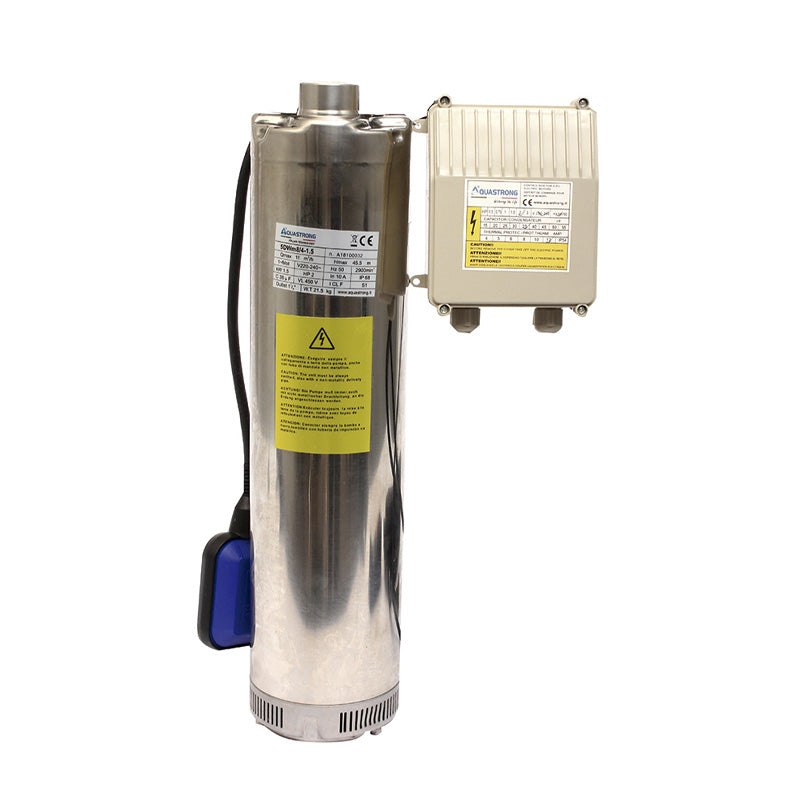 Electrobomba sumergible 5" para noria 5DWM8/4-1.5 aquastrong 2HP 220V 50HZ