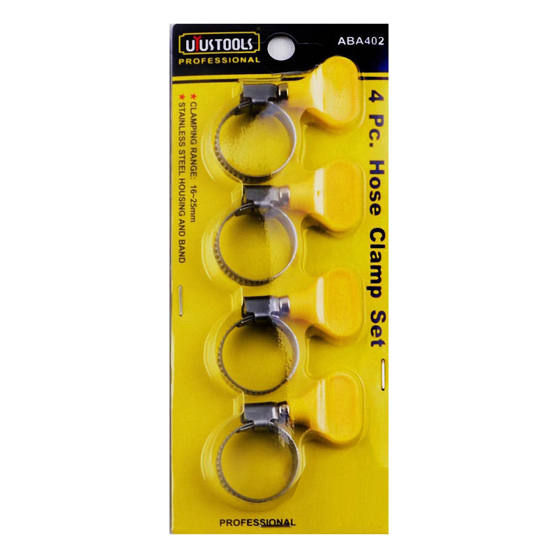 Set 4 pcs abrazadera 16-25MM Uyustools (pack 6 sets)