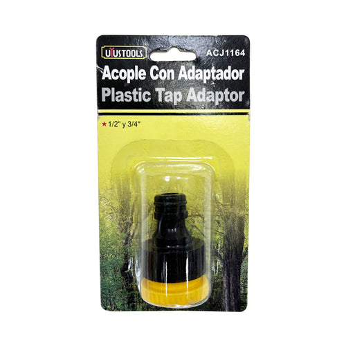 Adaptador manguera 1/2"- 3/4" jardin Uyustools (pack 12 unidades)