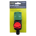 Acople manguera jardin 1/2" c/ valvula manual Uyustools (pack 10 unidades)