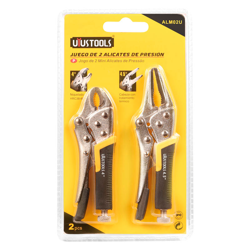 Set 2 alicate caiman 4" - 4.5" Uyustools (pack 6 unidades)