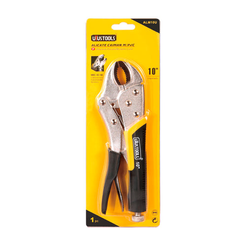 Alicate caiman 10" boca curva mgo PVC Uyustools
