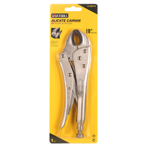 Alicate caiman 10" boca curva Uyustools (pack 6 unidades)