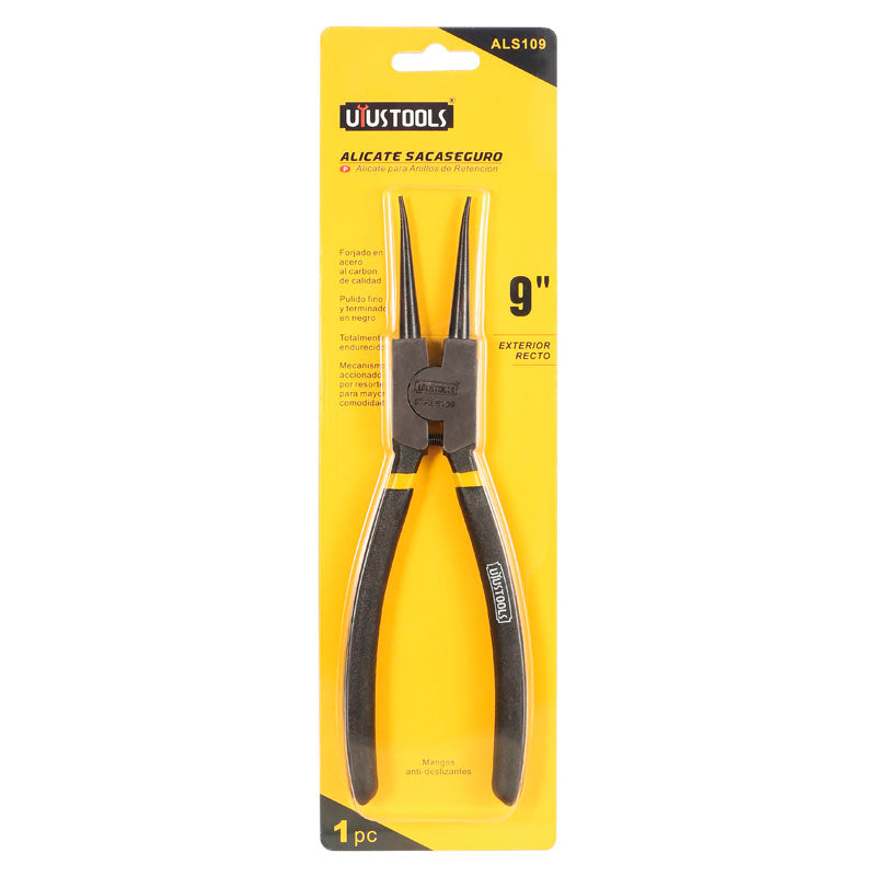 Alicate sacaseguro 9" exterior recto UYU (pack 6 unidades)