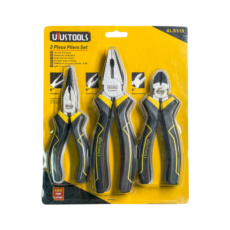 Alicate set 3PCS mango tpr Uyustools (pack 2 unidades)
