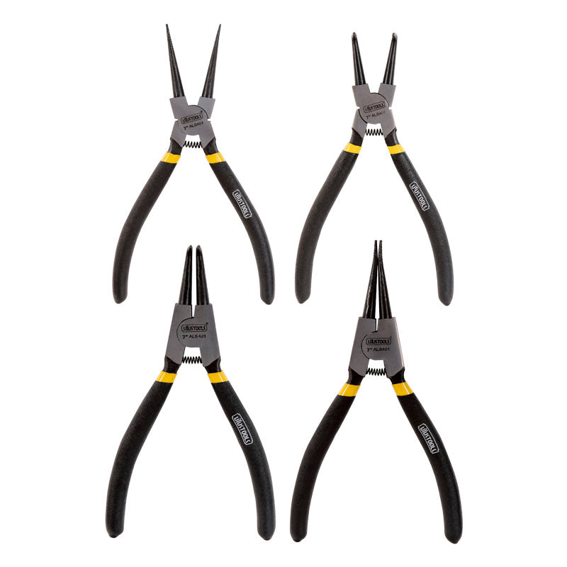 Juego 4 pcs alicates anillo 7" int - ext Uyustools