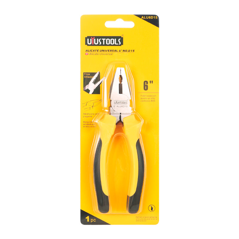 Alicate universal 6" Uyustools (pack 6 unidades)