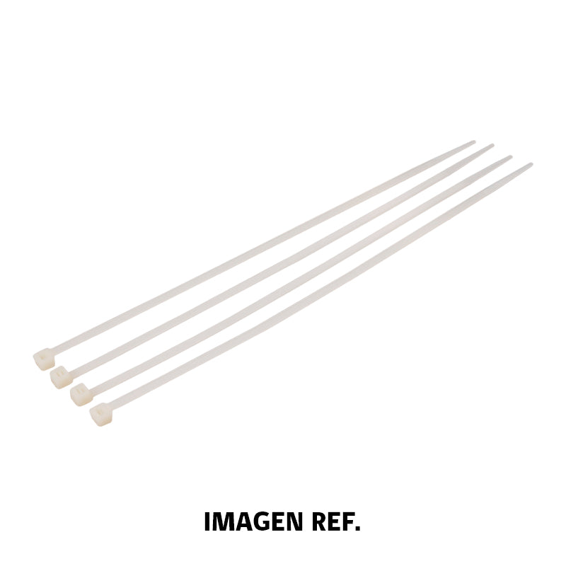 Amarra plastica blanca 4.8 x 300 mm 100UN/SET UYU (pack 5 sets)