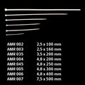 Amarra plastica blanca 4.8 x 250 mm 100UN/SET UYU (pack 5 sets)
