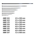 Amarra plastica negra 4.8 x 250MM 100UN UYU (pack 10 sets)