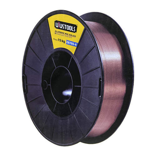 Alambre mig sólido ER70S-6 1.0MM 15KG UYU