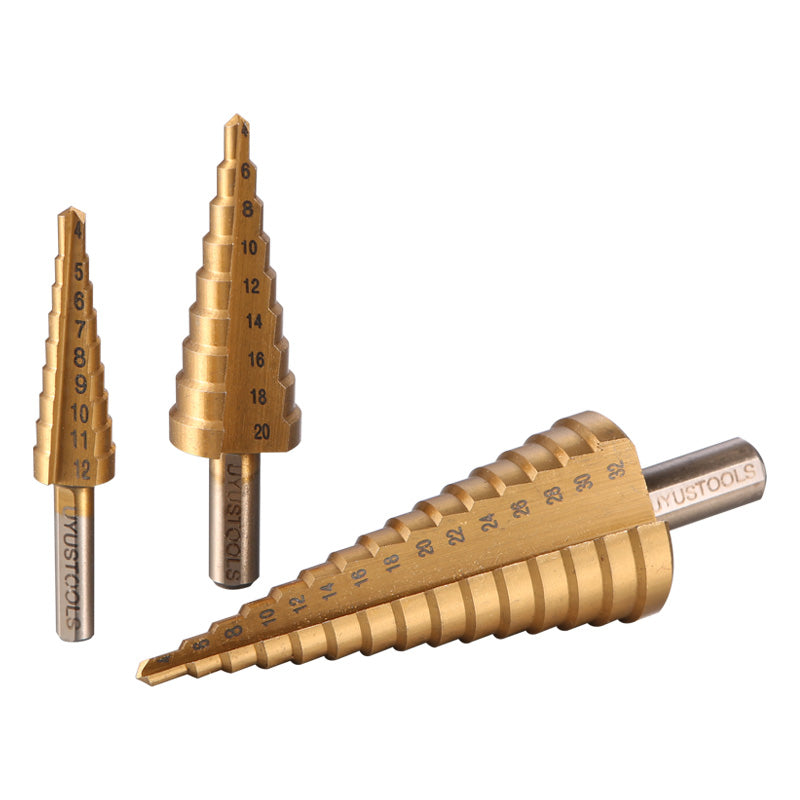 Set 3 un brocas escalonadas metal Uyustools