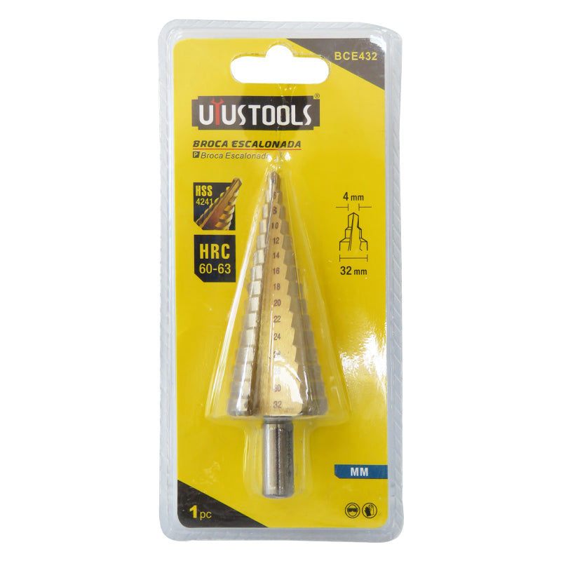 Broca escalonada 4-32MM UYU (pack 5 unidades)