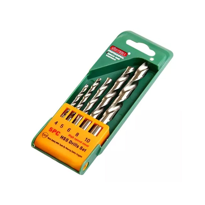 Set 5 un broca metal hss (4-5-6-8-10mm) Uyustools (pack 2 sets)
