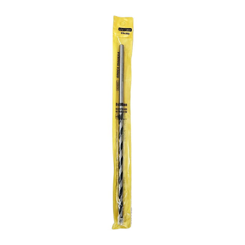 Broca madera 8MMX300MM Uyustools (pack 10 unidades)