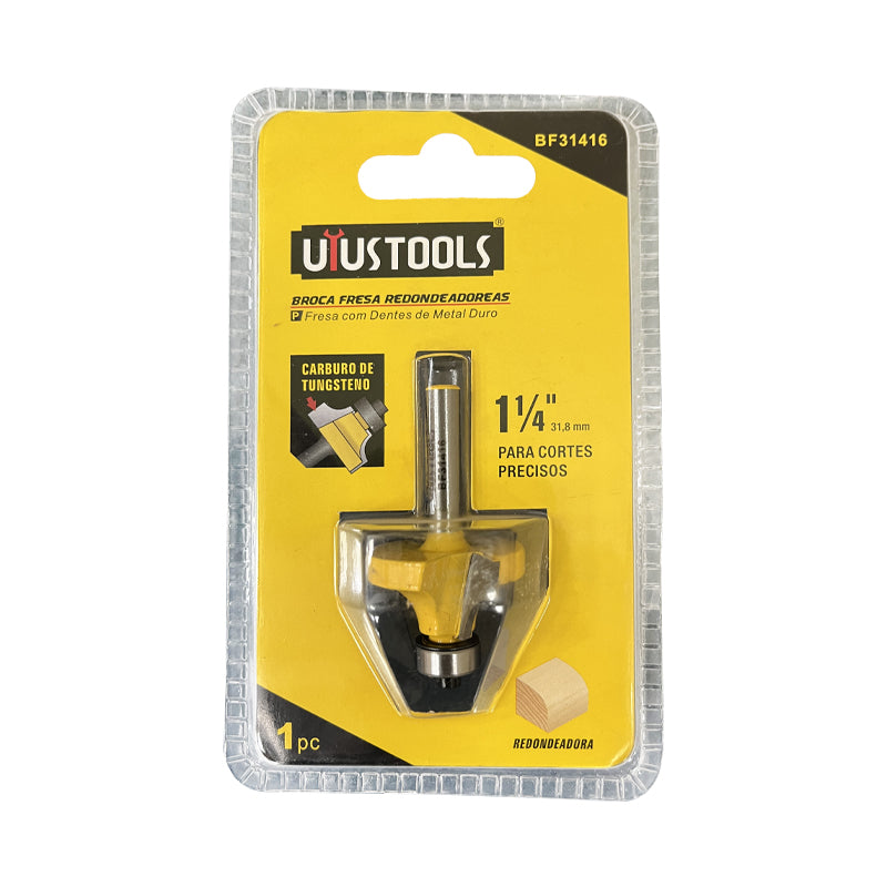 Fresa redondeadora 1-1/4'' - 16,5MM c/r Uyustools (pack 4 unidades)