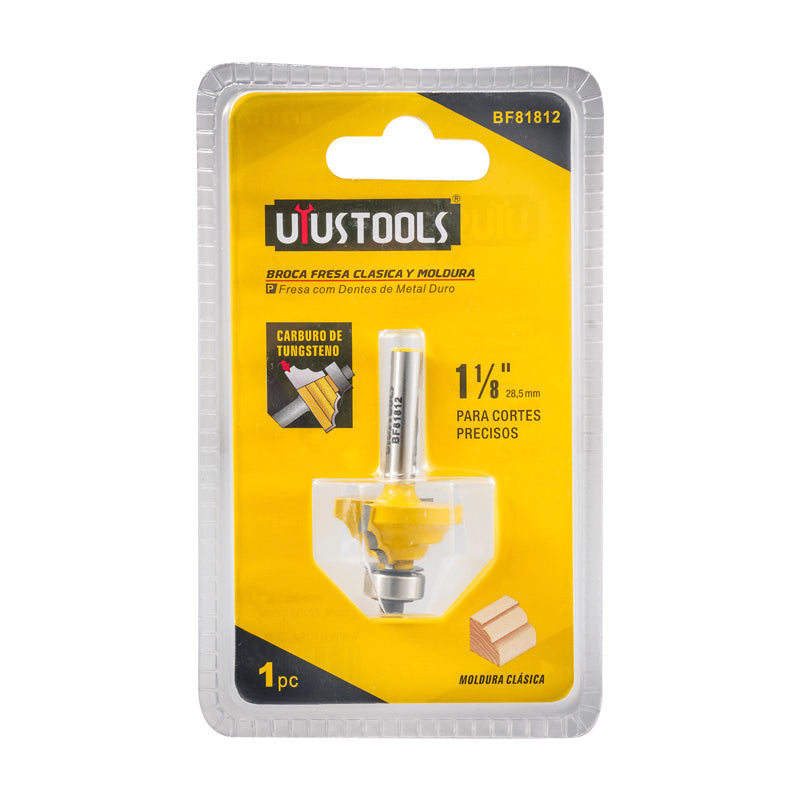 Fresa clasica y moldura 1-1/8''-12.7MM c/r uyus