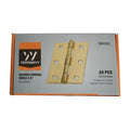 Bisagra dorada doble 3.5"