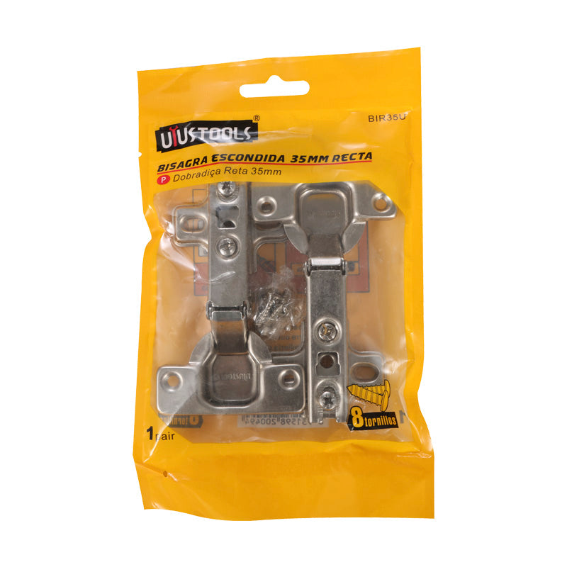 Bisagra reten recta escondida 35MM (pack 10 pares)