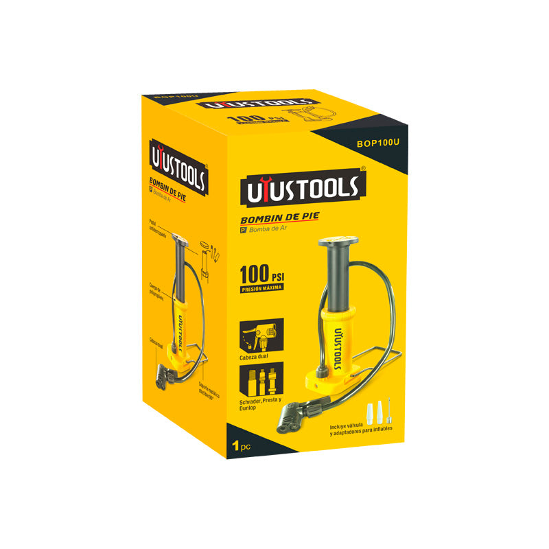 Bombin de pie 120X460mm 100psi UYU (pack 2 unidades)