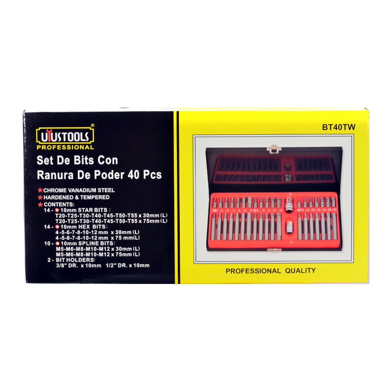 Set 40 puntas atornillar profesional tw