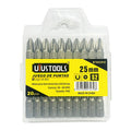 Bits S2 25MMxPH2 set 20PCS Uyustools (pack 5 sets)