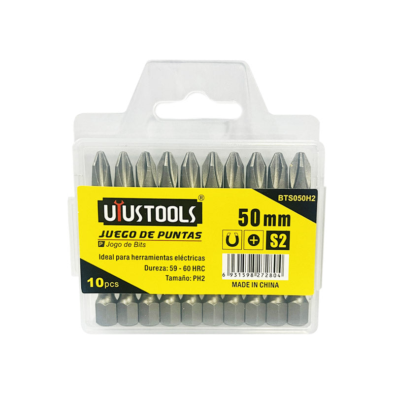 Bits S2 50MMxPH2x10UN/SET Uyustools (pack 5 sets)