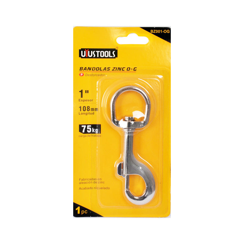 Mosqueton c/destorcedor 1" Uyustools (pack 12 unidades)