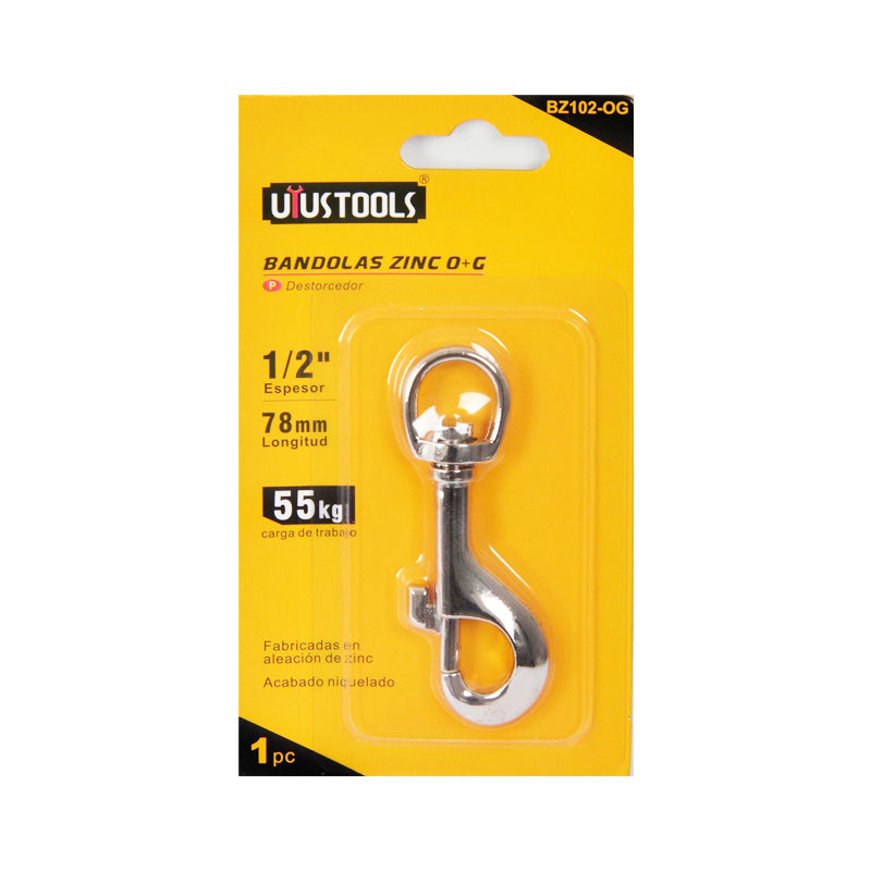 Mosqueton c/destorcedor 1/2" Uyustools (pack 12 unidades)
