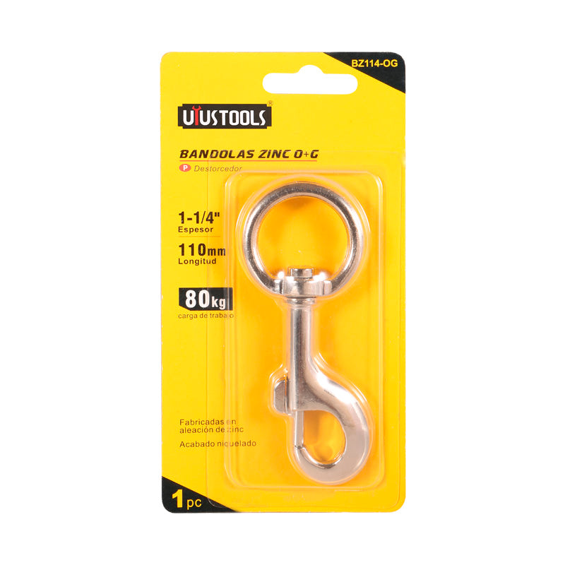Mosqueton c/destorcedor 1-1/4" Uyustools (pack 12 unidades)