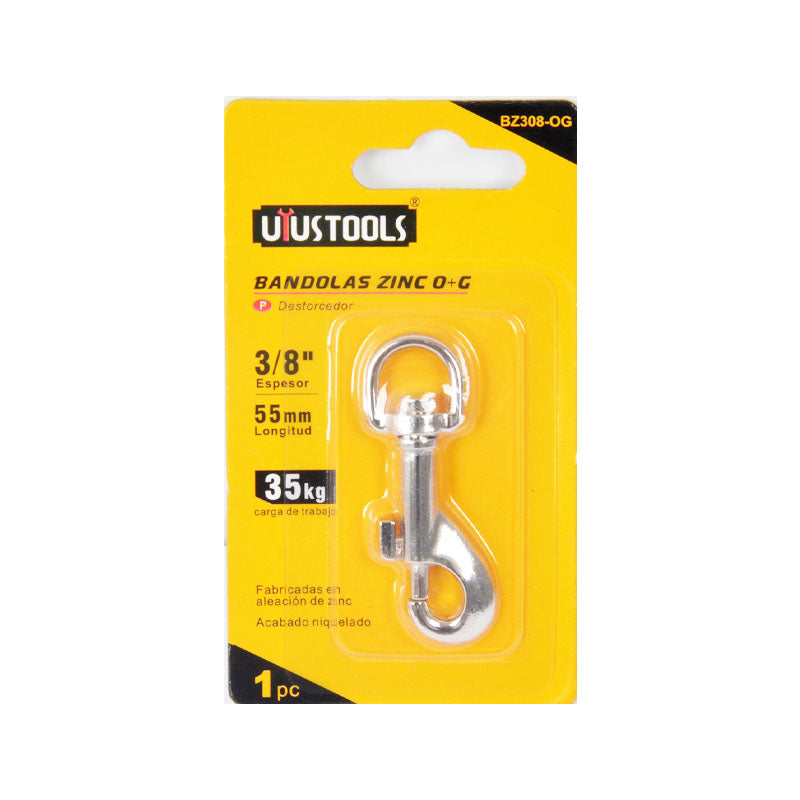 Mosqueton c/destorcedor 3/8" Uyustools (pack 12 unidades)