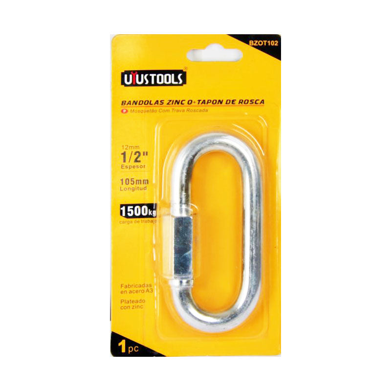 Mosqueton c/rosca 1/2" Uyustools (pack 12 unidades)