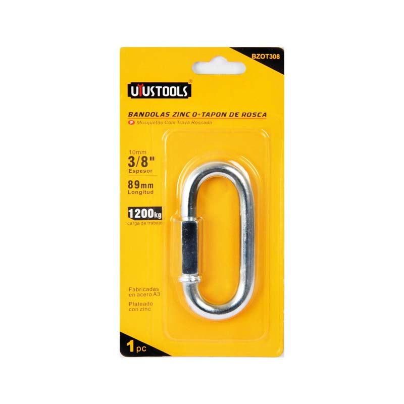 Mosqueton c/rosca 3/8" Uyustools (pack 12 unidades)