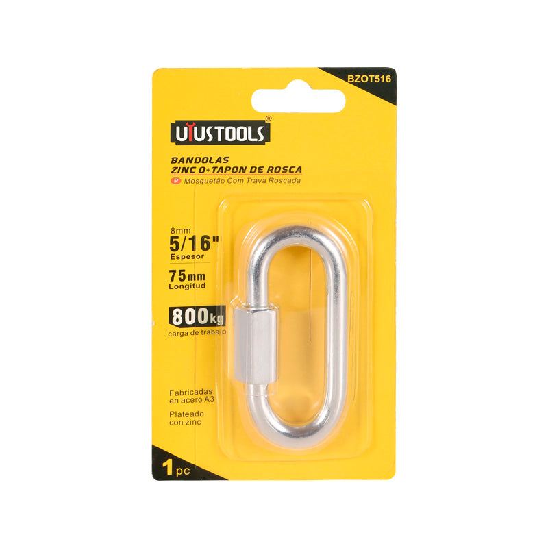 Mosqueton c/rosca 5/16" Uyustools (pack 12 unidades)