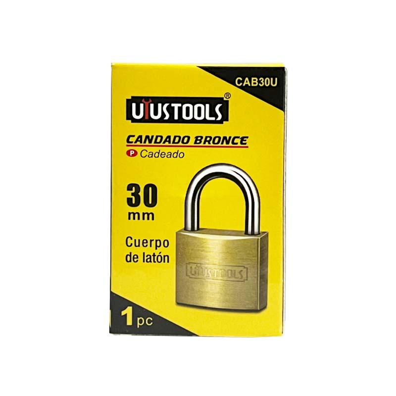 Candado bronce 30MM Uyustools (pack 12 unidades)