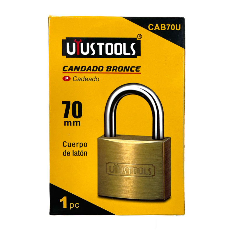 Candado dorado 70MM Uyustools caja