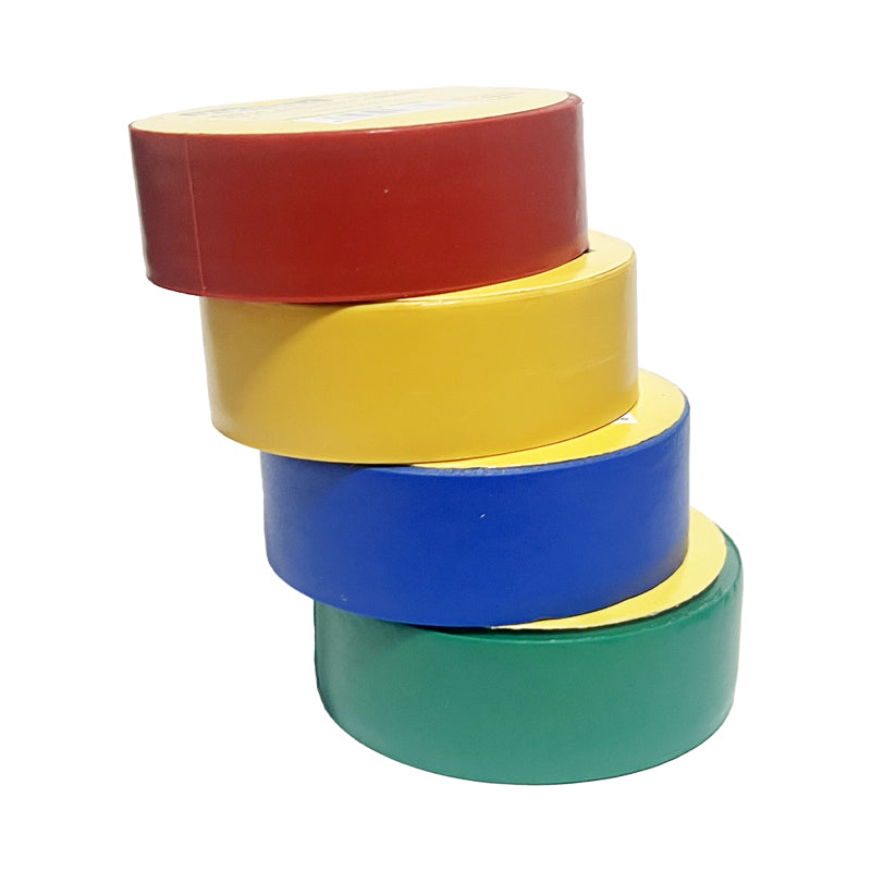 Huincha aisladora color 18MM x 4,5M Uyustools (ve-am-rj-az) (pack 30 unidades)