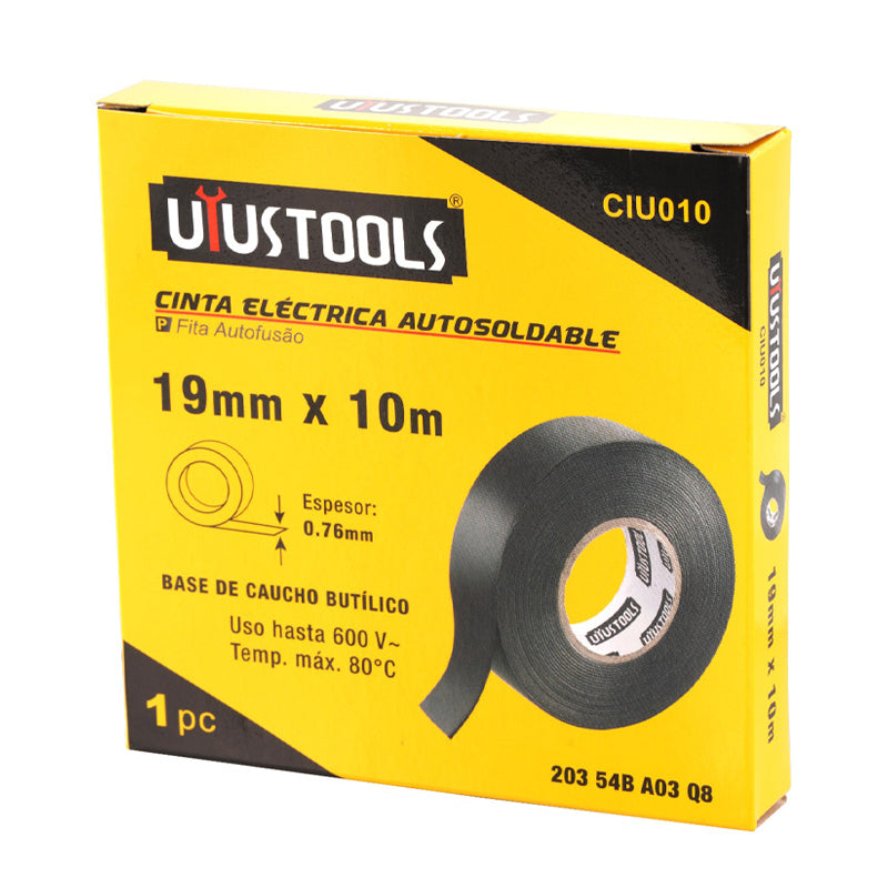 Cinta electrica autosoldable 19MM*10M UYU (pack 5 unidades)