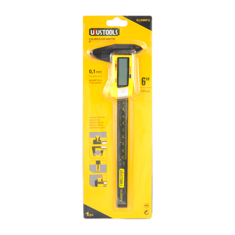 Pie de metro digital de fibra carbono 6" 0.1MM UYU