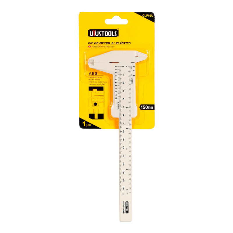 Pie de metro plastico 6" Uyustools (pack 5 unidades)
