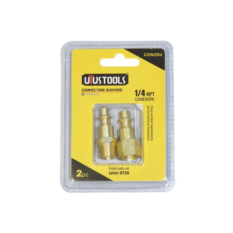 Conector rapido SET/2PCS 1/4'' npt Uyustools (pack 8 unidades)