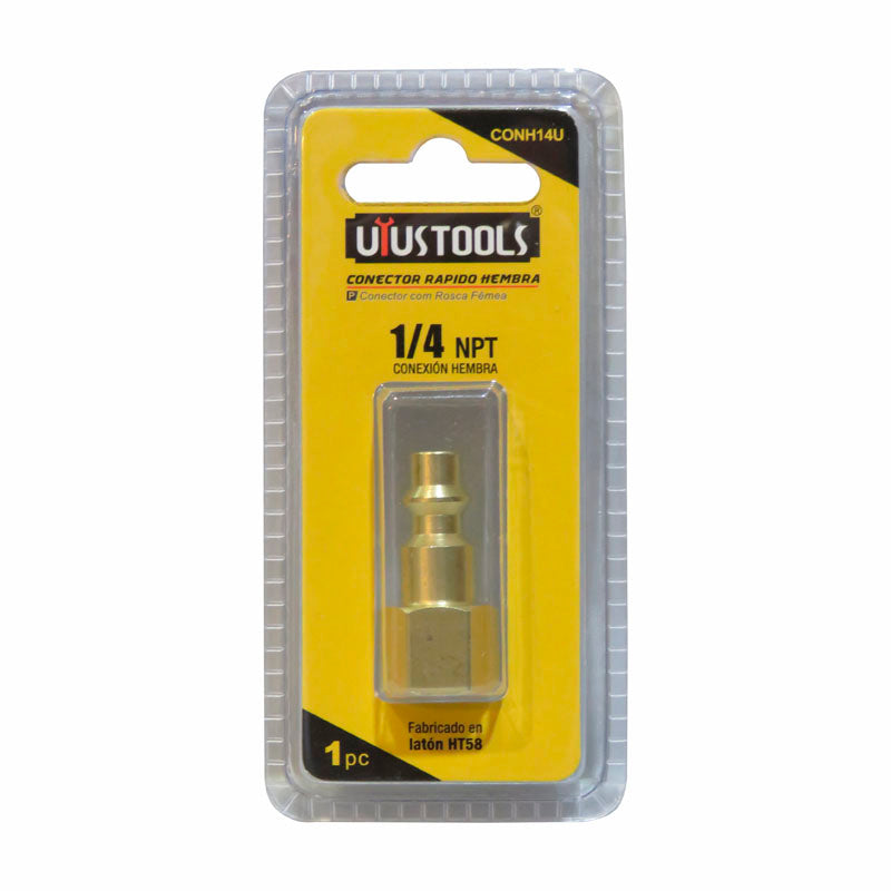 Conector rapido hembra 1/4'' npt Uyustools (pack 6 unidades)