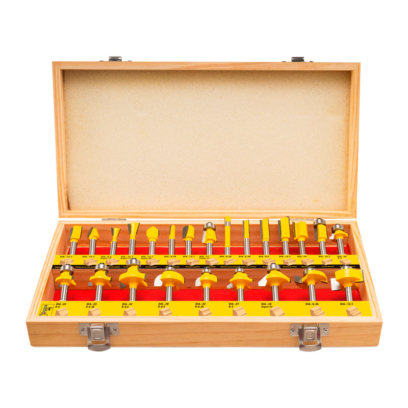 Juego 24 pcs fresas 1/4" Uyustools