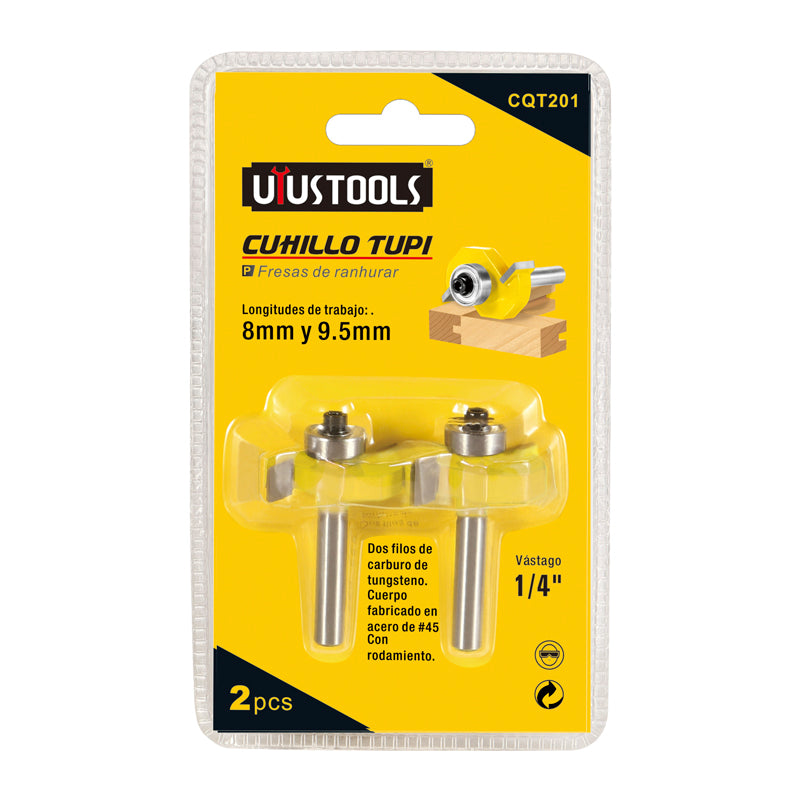 Juego 2PCS fresas 5MM Uyustools (pack 6 sets)