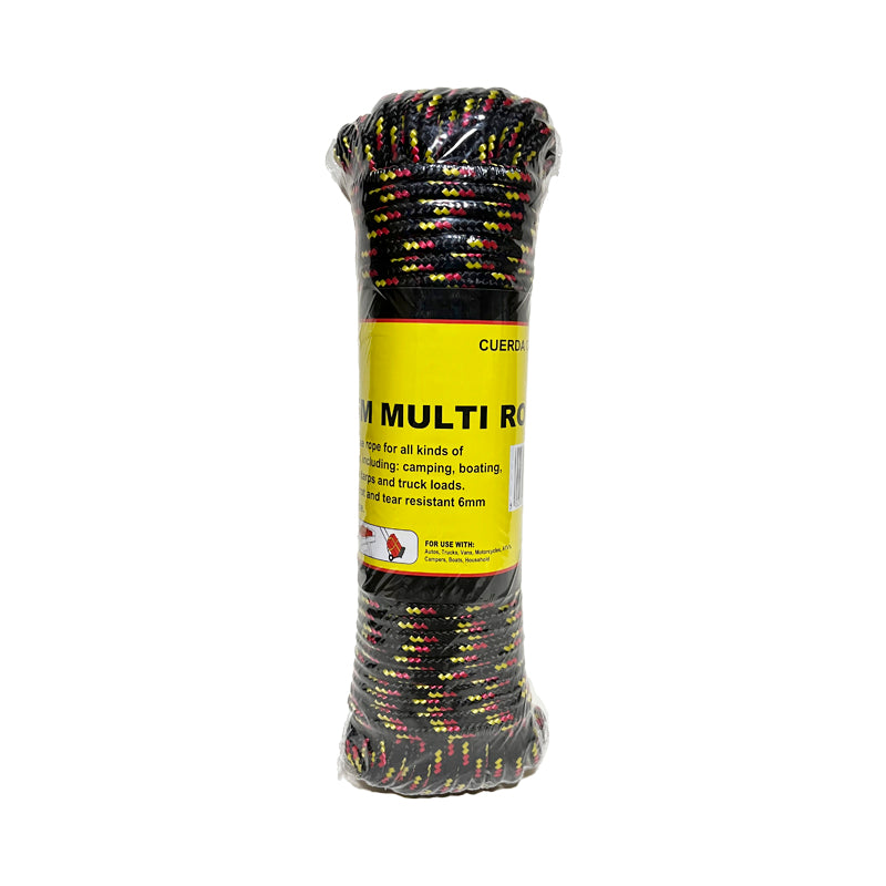 Cuerda trenzada 6MM X30.5M color (pack 2 unidades)