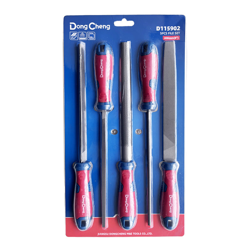 Juego de lima para metal 8" 5PCS Dongcheng