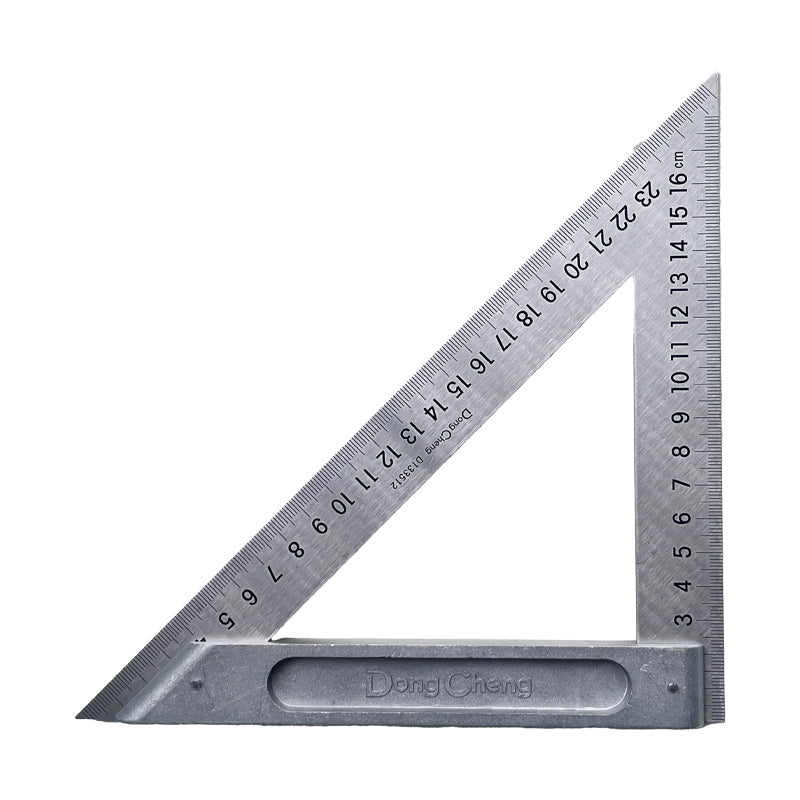 Escuadra triangular acero 8" Dongcheng (pack 10 unidades)